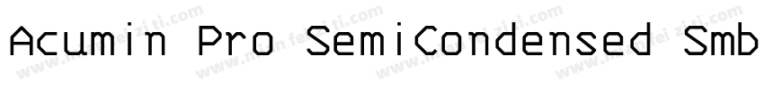 Acumin Pro SemiCondensed Smbd字体转换